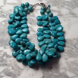 Real Turquoise Collar Necklace